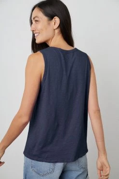 Velvet By Graham & Spencer Womens TAURUS COTTON SLUB TANK