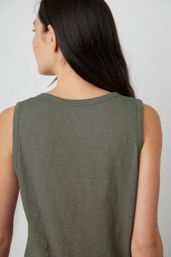 Velvet By Graham & Spencer Womens TAURUS COTTON SLUB TANK