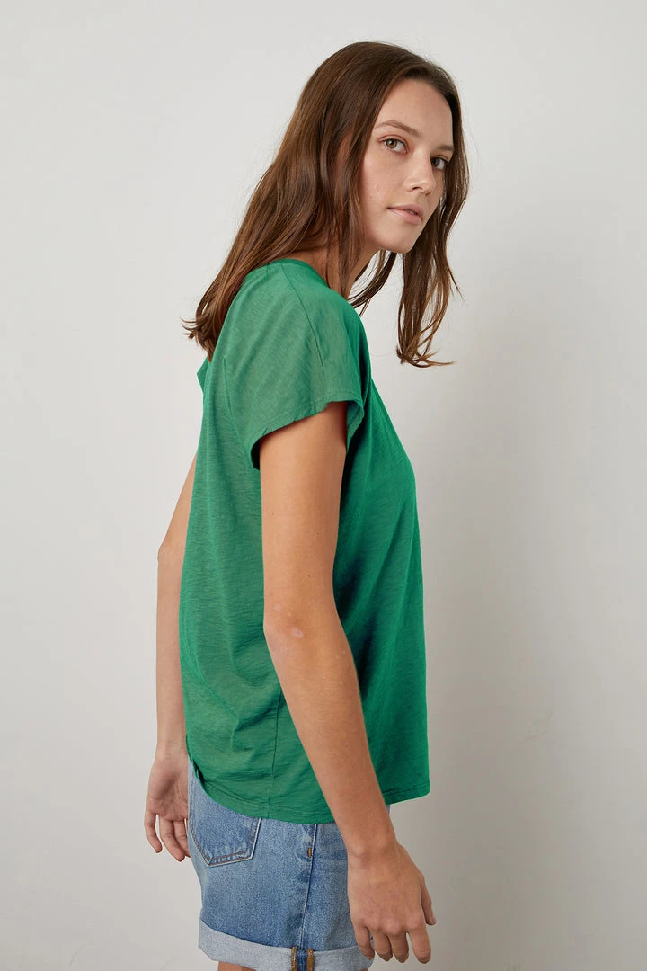 Velvet By Graham & Spencer TOOTSI CREW NECK TEE Womens 8 Velvet By Graham & Spencer TOOTSI CREW NECK TEE Womens