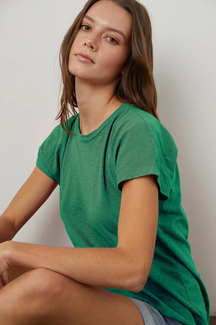 Velvet By Graham & Spencer TOOTSI CREW NECK TEE Womens 7 Velvet By Graham & Spencer TOOTSI CREW NECK TEE Womens