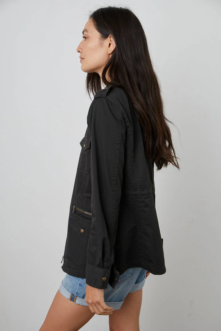 Velvet By Graham & Spencer RUBY LIGHT-WEIGHT ARMY JACKET Womens 30 Velvet By Graham & Spencer RUBY LIGHT-WEIGHT ARMY JACKET Womens