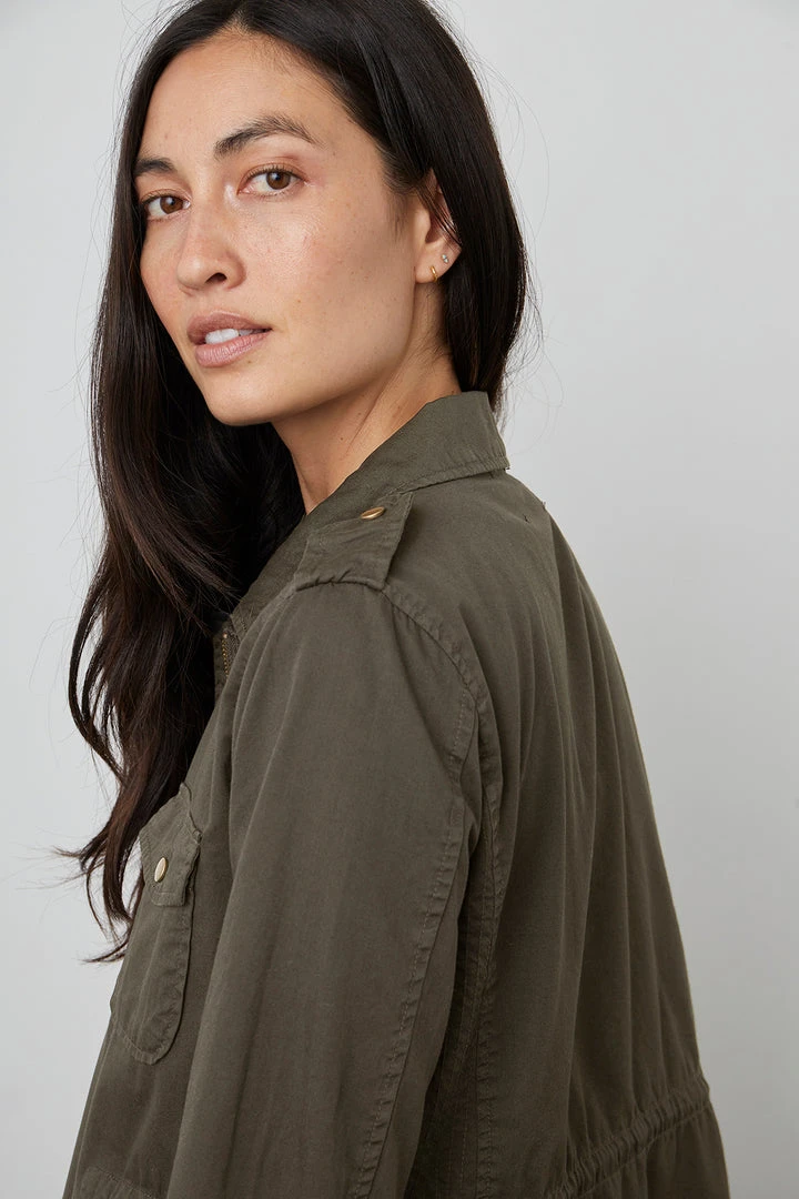 Velvet By Graham & Spencer RUBY LIGHT-WEIGHT ARMY JACKET Womens 27 Velvet By Graham & Spencer RUBY LIGHT-WEIGHT ARMY JACKET Womens