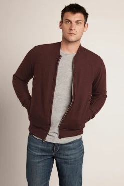 Velvet By Graham & Spencer Mens CABE COZY JERSEY BOMBER JACKET 20 Velvet By Graham & Spencer Mens CABE COZY JERSEY BOMBER JACKET