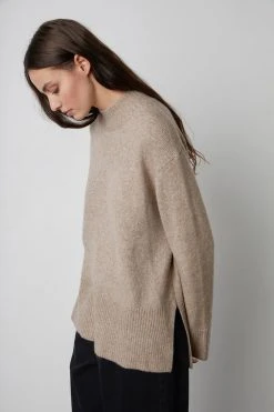 Velvet By Graham & Spencer Womens DANNY MOCK NECK SWEATER 9 Velvet By Graham & Spencer Womens DANNY MOCK NECK SWEATER