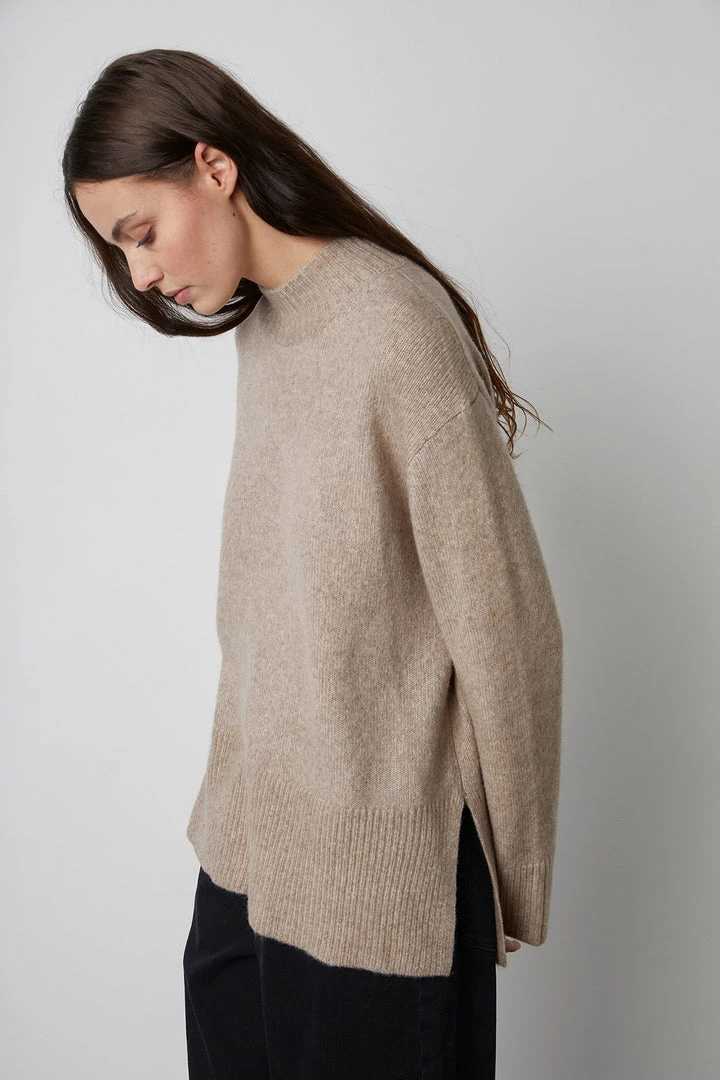 Velvet By Graham & Spencer Womens DANNY MOCK NECK SWEATER 5 Velvet By Graham & Spencer Womens DANNY MOCK NECK SWEATER