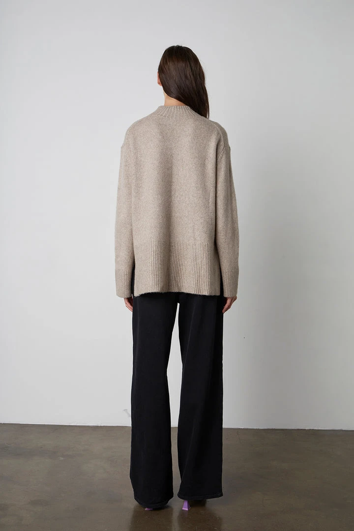 Velvet By Graham & Spencer Womens DANNY MOCK NECK SWEATER 4 Velvet By Graham & Spencer Womens DANNY MOCK NECK SWEATER