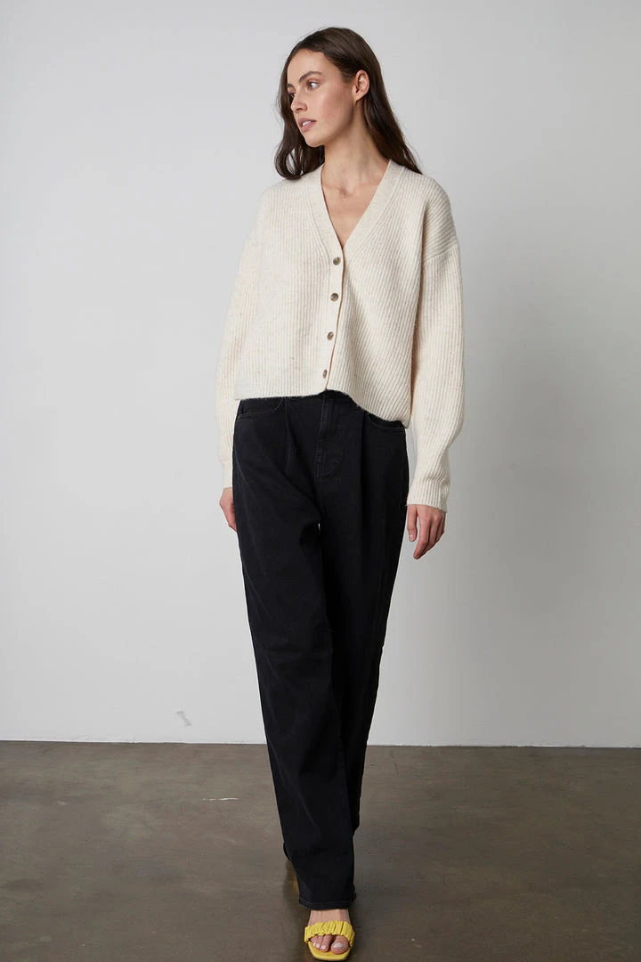 Velvet By Graham & Spencer FRIDA BUTTON FRONT CARDIGAN 7 Velvet By Graham & Spencer FRIDA BUTTON FRONT CARDIGAN