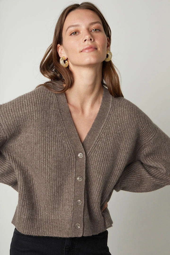 Velvet By Graham & Spencer FRIDA BUTTON FRONT CARDIGAN 1 Velvet By Graham & Spencer FRIDA BUTTON FRONT CARDIGAN