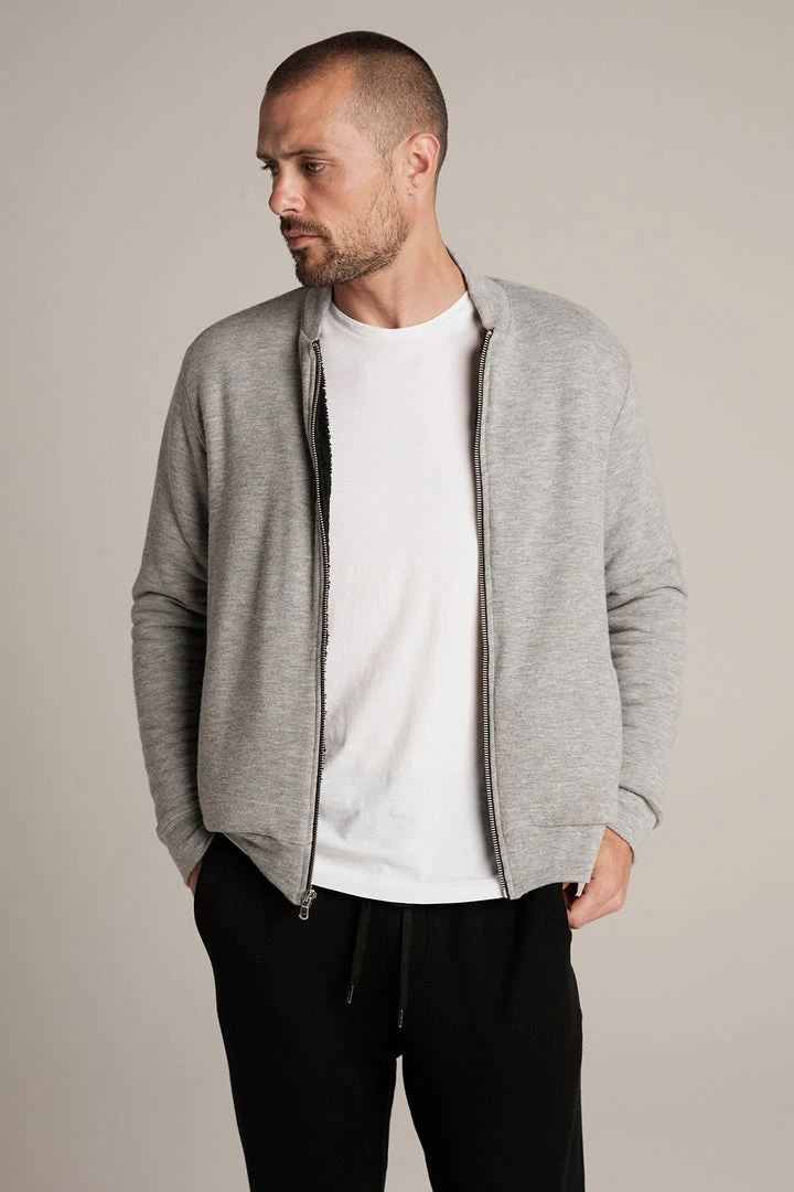 Velvet By Graham & Spencer CABE COZY JERSEY BOMBER JACKET Mens 1 Velvet By Graham & Spencer CABE COZY JERSEY BOMBER JACKET Mens