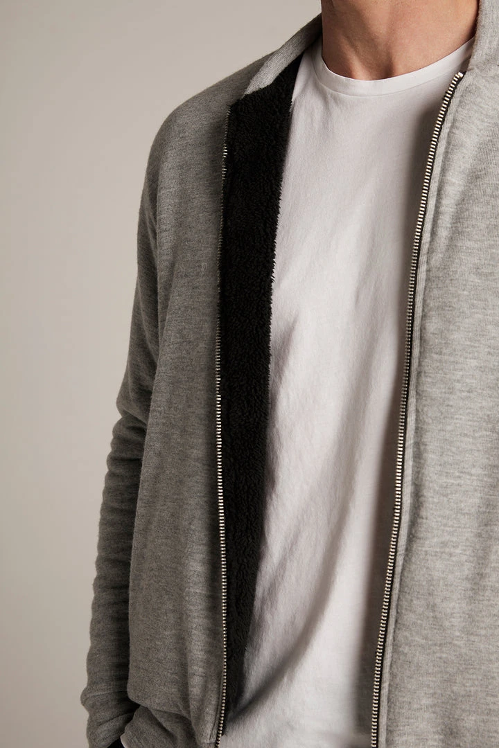 Velvet By Graham & Spencer CABE COZY JERSEY BOMBER JACKET Mens 4 Velvet By Graham & Spencer CABE COZY JERSEY BOMBER JACKET Mens