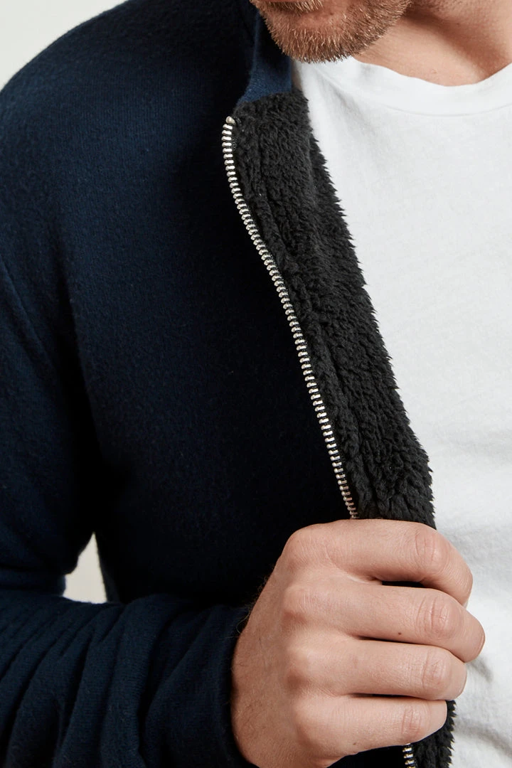 Velvet By Graham & Spencer Mens CABE COZY JERSEY BOMBER JACKET 8 Velvet By Graham & Spencer Mens CABE COZY JERSEY BOMBER JACKET