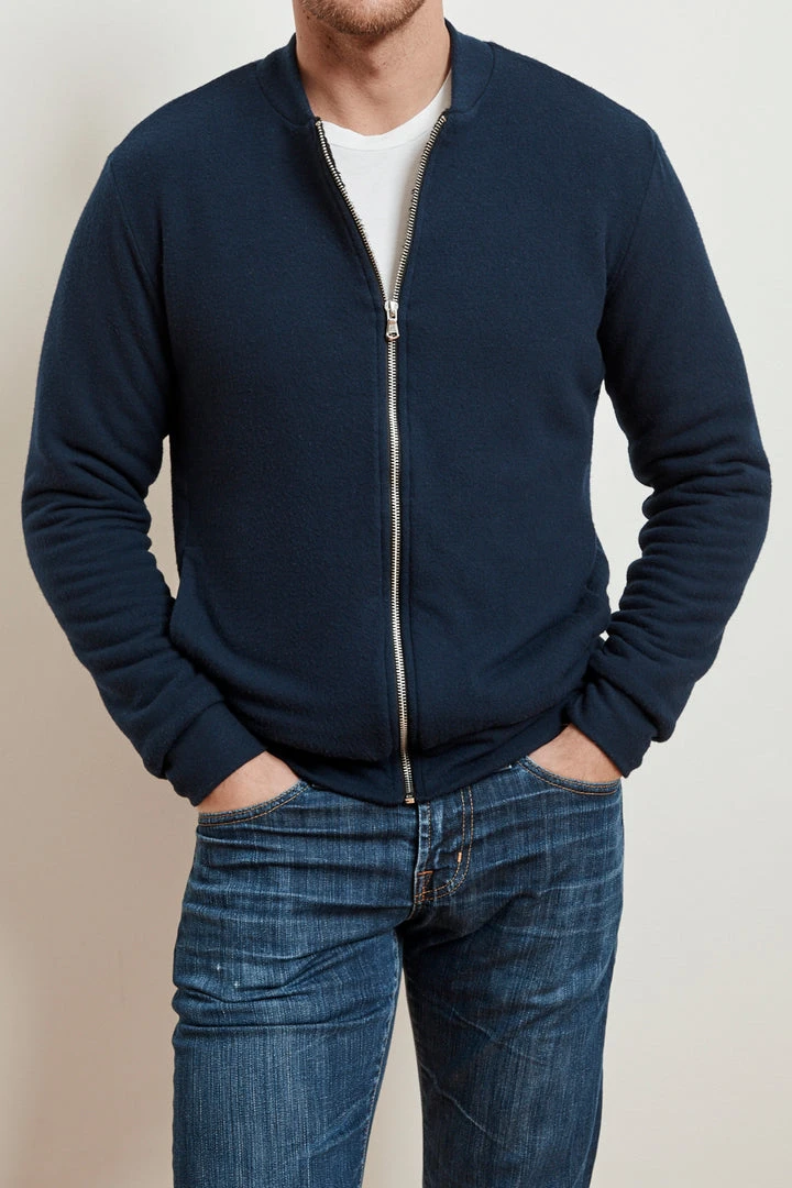 Velvet By Graham & Spencer Mens CABE COZY JERSEY BOMBER JACKET 5 Velvet By Graham & Spencer Mens CABE COZY JERSEY BOMBER JACKET