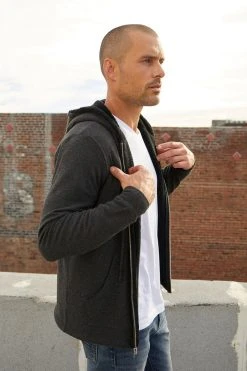 Velvet By Graham & Spencer Mens SALVADORE SHERPA LINED HOODIE 27 Velvet By Graham & Spencer Mens SALVADORE SHERPA LINED HOODIE