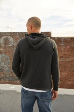 Velvet By Graham & Spencer Mens SALVADORE SHERPA LINED HOODIE 28 Velvet By Graham & Spencer Mens SALVADORE SHERPA LINED HOODIE