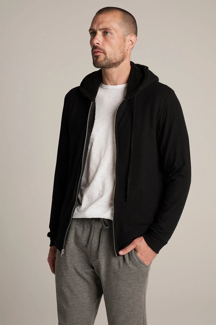 Velvet By Graham & Spencer Mens SALVADORE SHERPA LINED HOODIE 4 Velvet By Graham & Spencer Mens SALVADORE SHERPA LINED HOODIE