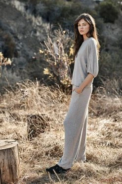 Velvet By Graham & Spencer TYLER WIDE LEG LOUNGE PANT Womens