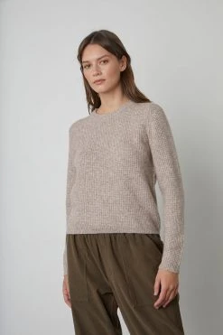 Velvet By Graham & Spencer NADIE HONEYCOMB SWEATER