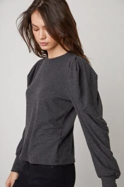 Velvet By Graham & Spencer Womens BIANCA PUFF SLEEVE TOP 17 Velvet By Graham & Spencer Womens BIANCA PUFF SLEEVE TOP