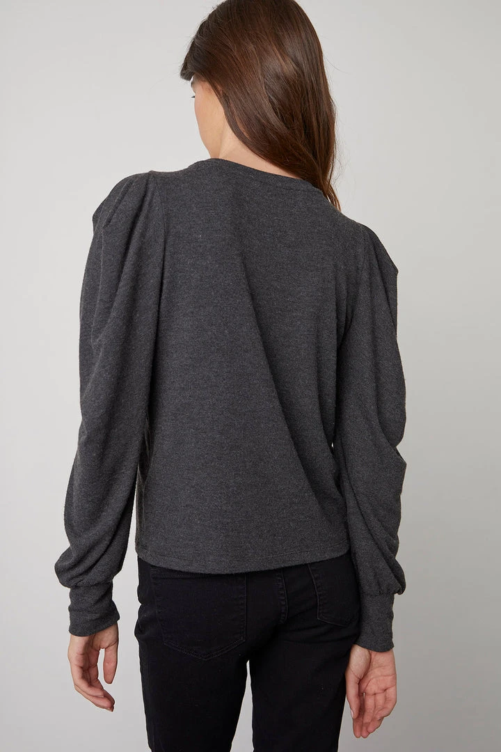 Velvet By Graham & Spencer Womens BIANCA PUFF SLEEVE TOP 9 Velvet By Graham & Spencer Womens BIANCA PUFF SLEEVE TOP