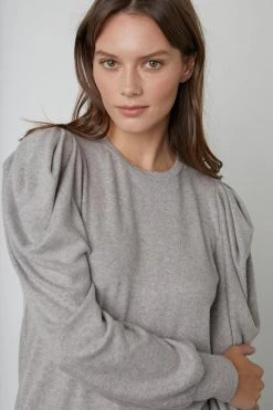 Velvet By Graham & Spencer Womens BIANCA PUFF SLEEVE TOP 12 Velvet By Graham & Spencer Womens BIANCA PUFF SLEEVE TOP