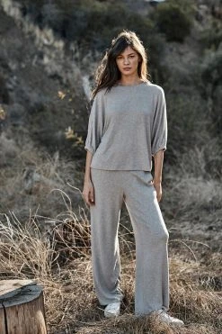 Velvet By Graham & Spencer TYLER WIDE LEG LOUNGE PANT Womens