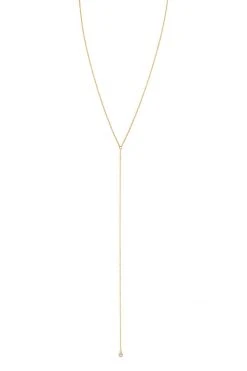 Sloan Studio CZ BEZEL LARIAT NECKLACE BY SLOAN Womens
