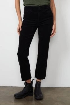 Velvet By Graham & Spencer CANDACE CORDUROY HIGH RISE CROP JEAN Womens