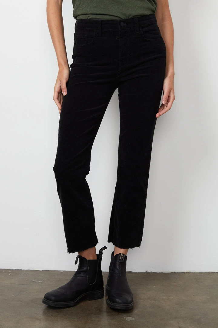 Velvet By Graham & Spencer CANDACE CORDUROY HIGH RISE CROP JEAN Womens 2 Velvet By Graham & Spencer CANDACE CORDUROY HIGH RISE CROP JEAN Womens