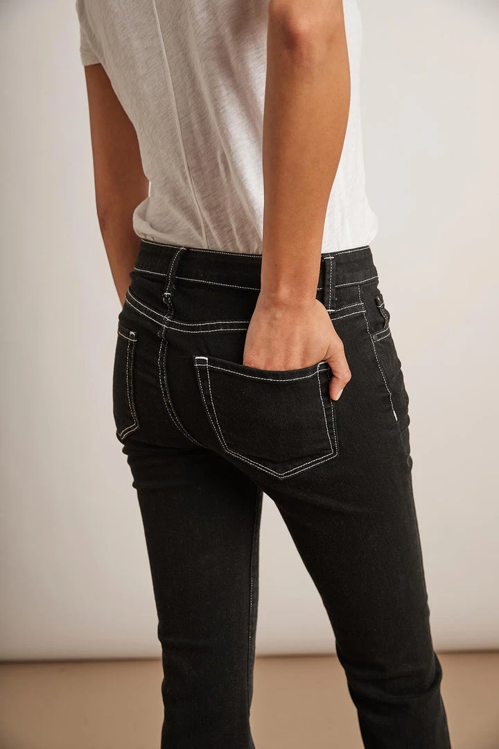 Velvet By Graham & Spencer Womens KAIA MID RISE CONTRAST STITCHING CROP JEAN 2 Velvet By Graham & Spencer Womens KAIA MID RISE CONTRAST STITCHING CROP JEAN