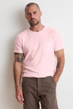 Velvet By Graham & Spencer DAVY DISTRESSED SLUB TEE