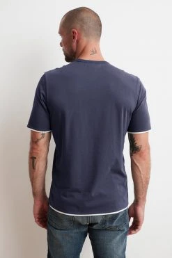 Velvet By Graham & Spencer ELIJAH REVERSIBLE DOUBLE LAYER TEE Mens