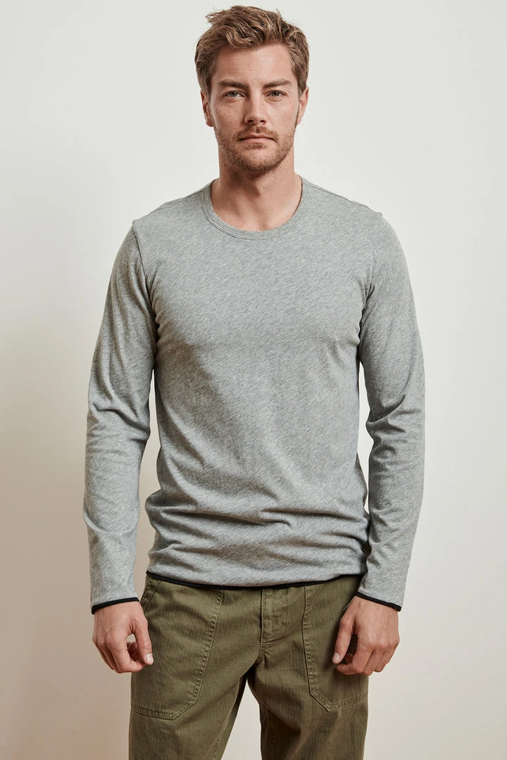 Velvet By Graham & Spencer Mens STEPHEN REVERSIBLE COTTON LONG SLEEVE TEE 6 Velvet By Graham & Spencer Mens STEPHEN REVERSIBLE COTTON LONG SLEEVE TEE