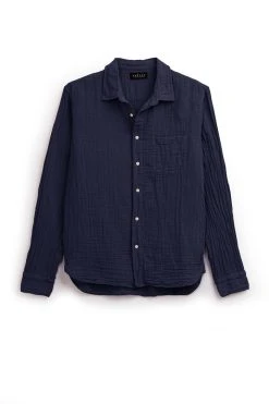 Velvet By Graham & Spencer ELTON COTTON WOVEN BUTTON-UP SHIRT Mens