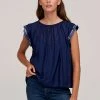 Velvet By Graham & Spencer MILAN CAP SLEEVE BLOUSE