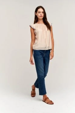 Velvet By Graham & Spencer MILAN CAP SLEEVE BLOUSE 13 Velvet By Graham & Spencer MILAN CAP SLEEVE BLOUSE