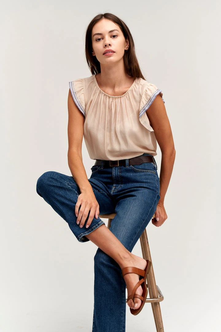 Velvet By Graham & Spencer MILAN CAP SLEEVE BLOUSE 5 Velvet By Graham & Spencer MILAN CAP SLEEVE BLOUSE