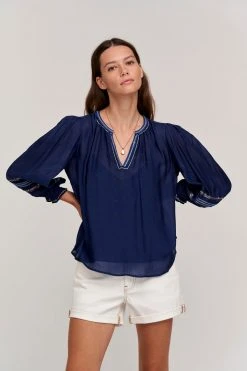 Velvet By Graham & Spencer SANDRA BOHO BLOUSE Womens