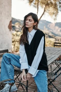 Velvet By Graham & Spencer RACHEL OVERSIZED BUTTON-UP SHIRT Womens 11 Velvet By Graham & Spencer RACHEL OVERSIZED BUTTON-UP SHIRT Womens