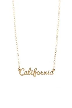 Velvet By Graham & Spencer CALIFORNIA SCRIPT NECKLACE By SEOUL LITTLE