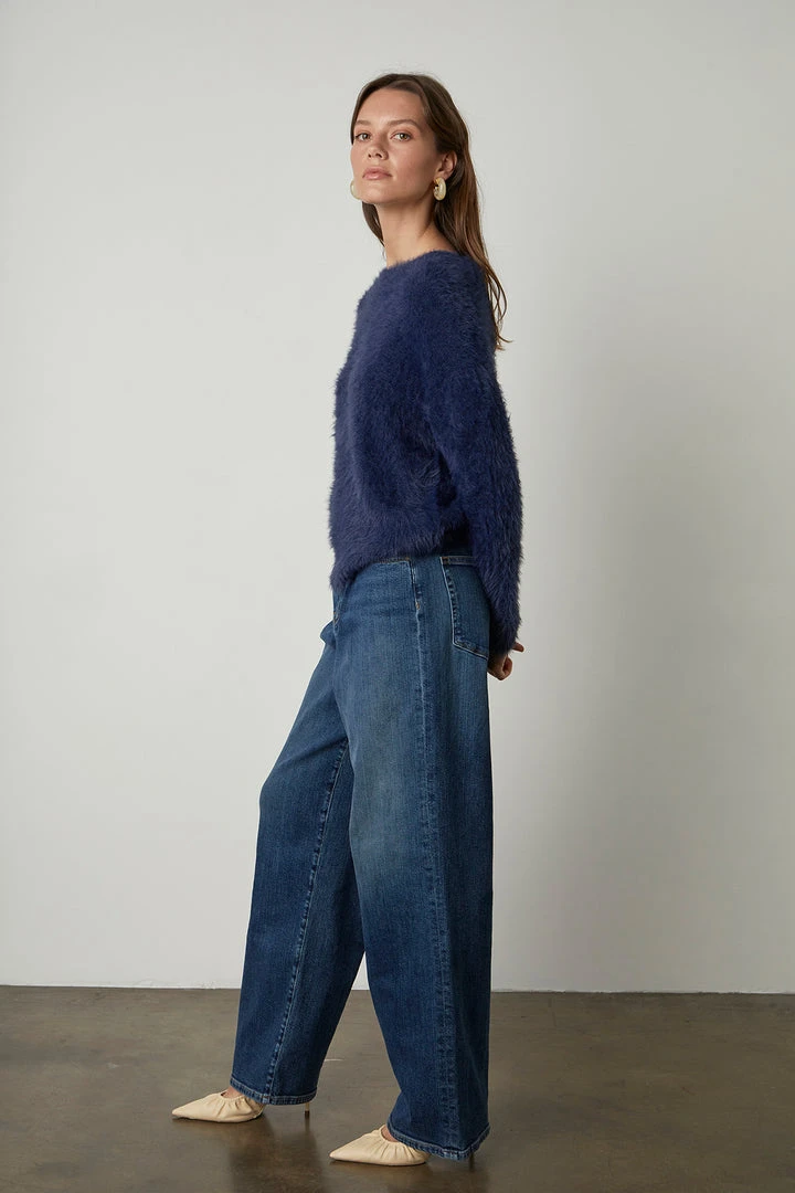 Velvet By Graham & Spencer Womens RAY CREW NECK SWEATER 4 Velvet By Graham & Spencer Womens RAY CREW NECK SWEATER