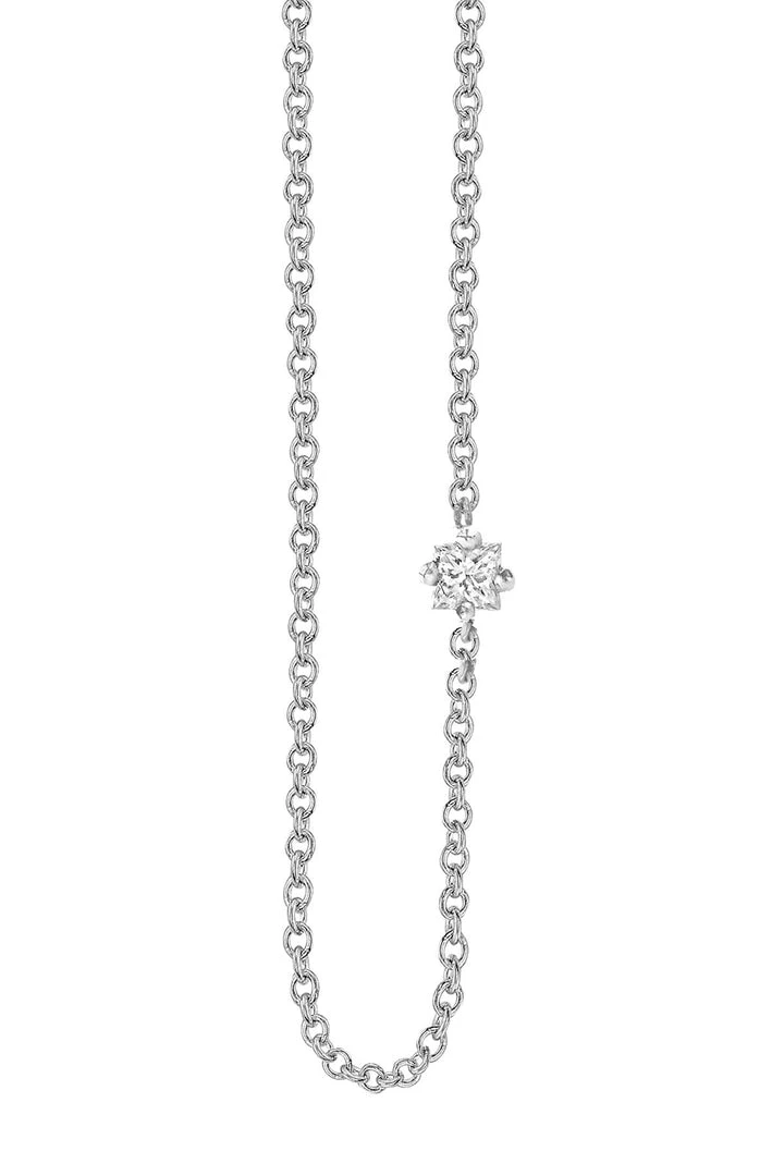 Sloan Studio WHITE SAPPHIRE FLOATING NECKLACE BY SLOAN Accessories 1 Sloan Studio WHITE SAPPHIRE FLOATING NECKLACE BY SLOAN Accessories