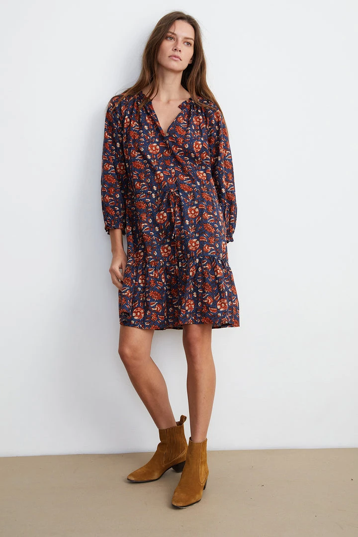 Velvet By Graham & Spencer Womens SHOSHANA PRINTED DRESS 4 Velvet By Graham & Spencer Womens SHOSHANA PRINTED DRESS