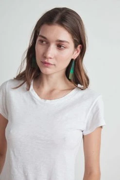 FRANJA BEADED FRINGE EARRINGS BY BLUMA PROJECT Womens 39 FRANJA BEADED FRINGE EARRINGS BY BLUMA PROJECT Womens