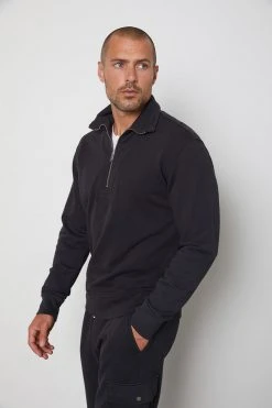 Velvet By Graham & Spencer HANK HALF ZIP PULLOVER 9 Velvet By Graham & Spencer HANK HALF ZIP PULLOVER