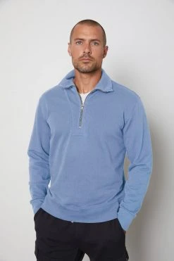 Velvet By Graham & Spencer HANK HALF ZIP PULLOVER 12 Velvet By Graham & Spencer HANK HALF ZIP PULLOVER