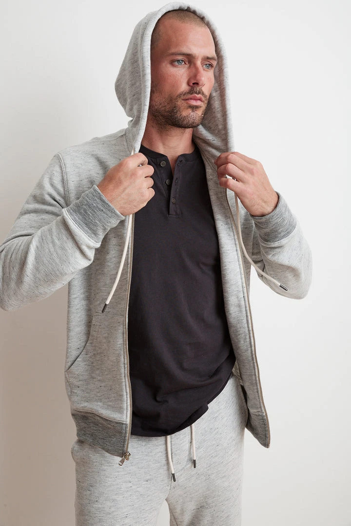Velvet By Graham & Spencer THOMAS FRENCH TERRY ZIP UP HOODIE 2 Velvet By Graham & Spencer THOMAS FRENCH TERRY ZIP UP HOODIE