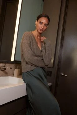 Velvet By Graham & Spencer FRIDA BUTTON FRONT CARDIGAN