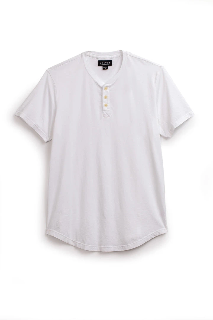 Velvet By Graham & Spencer FULTON SHORT SLEEVE HENLEY Mens 5 Velvet By Graham & Spencer FULTON SHORT SLEEVE HENLEY Mens