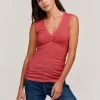 Velvet By Graham & Spencer Womens ALYSSA V-NECK TANK