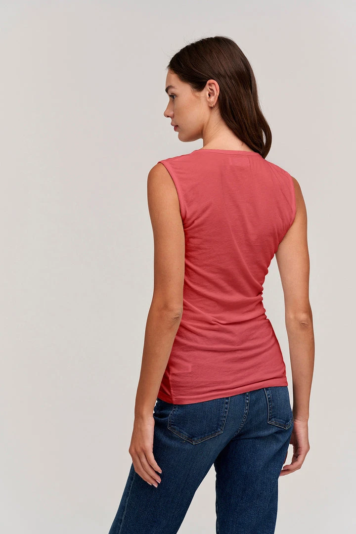 Velvet By Graham & Spencer Womens ALYSSA V-NECK TANK 2 Velvet By Graham & Spencer Womens ALYSSA V-NECK TANK